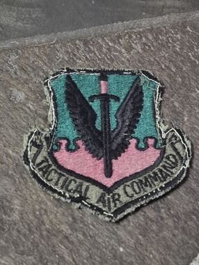 Tactical Air Command Embroidered Patch - Teal & Pink